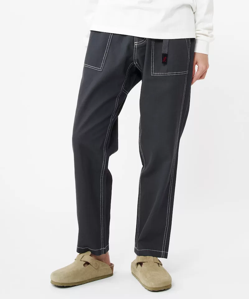 Contrast Stitch Loose Tapered Ridge Pant