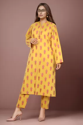 Cotton Jacquard Stitched 2 Piece (Shirt/Trouser)