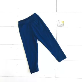 Cotton Stretch Leggings - Navy