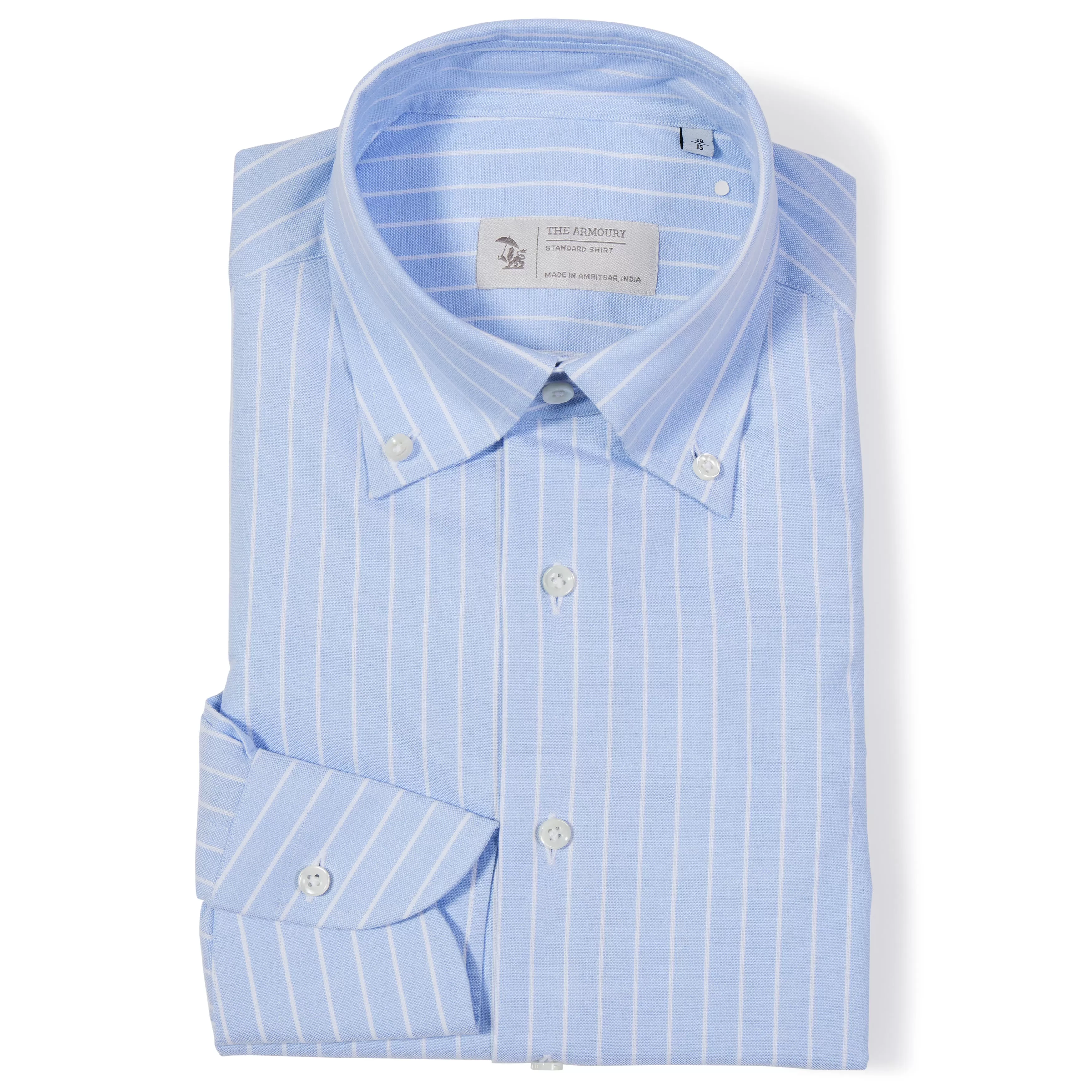 Cotton Stripe Button-Down Shirt