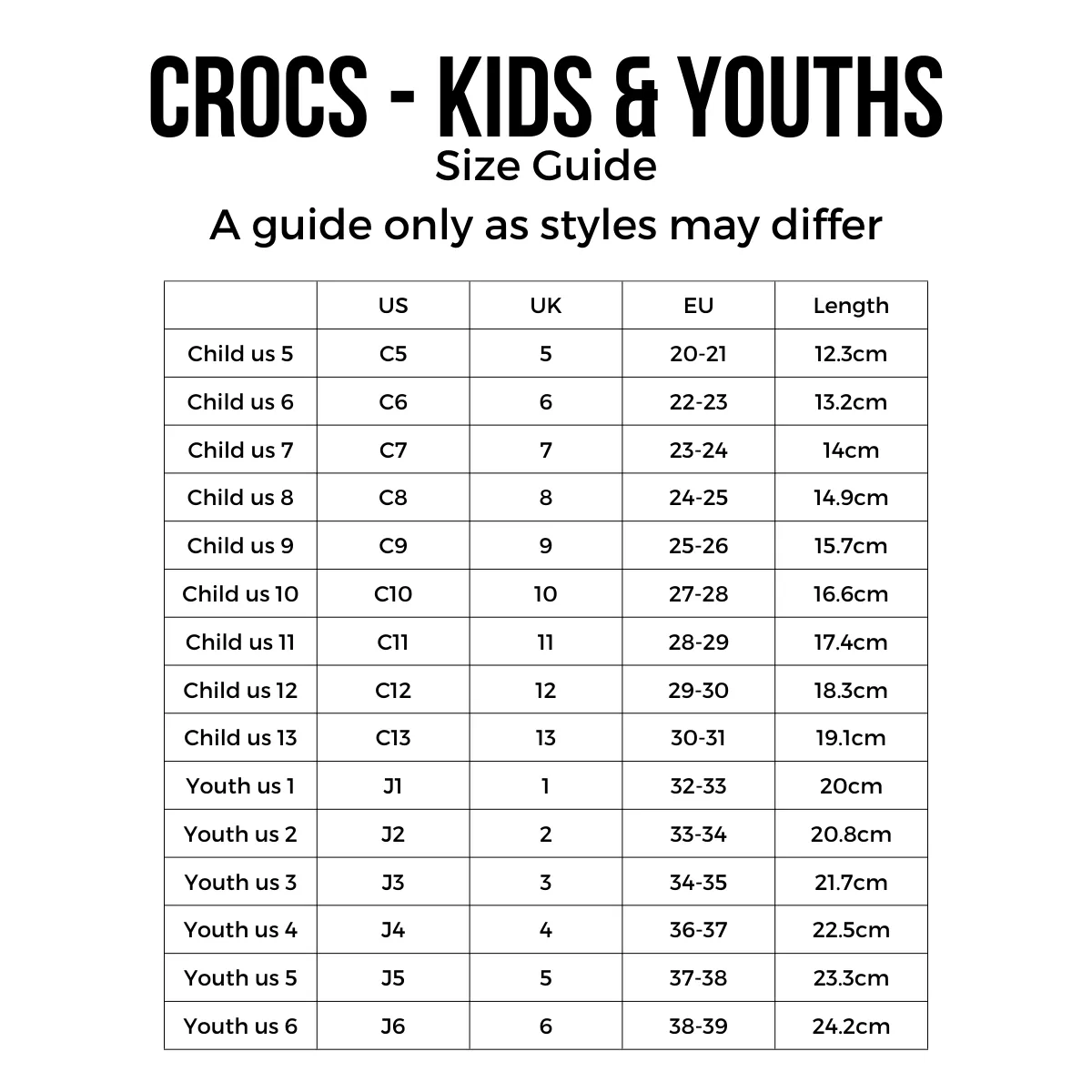 Crocs Kids - LiteRide 360 Clog Kids Black Slate Grey