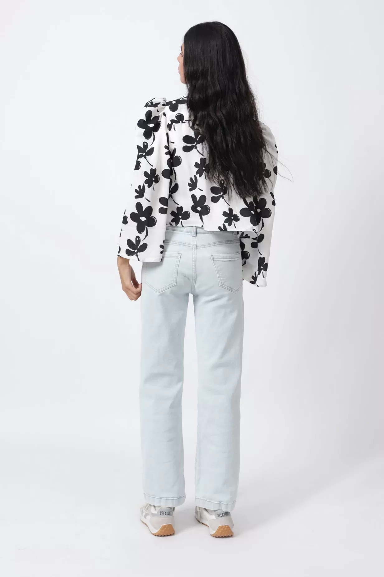 CROPPED BLOUSED TOP