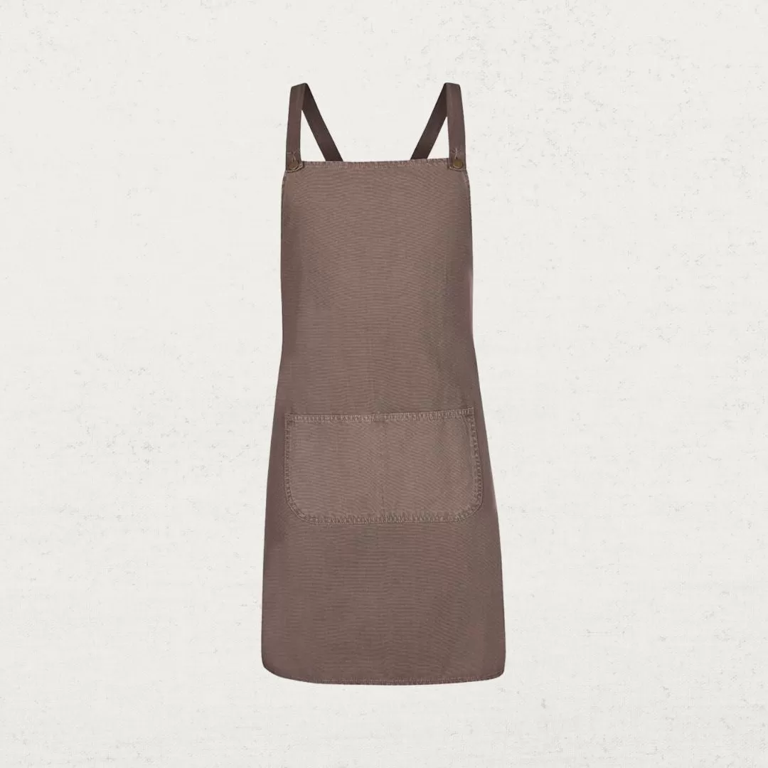 Cross Back Canvas Apron