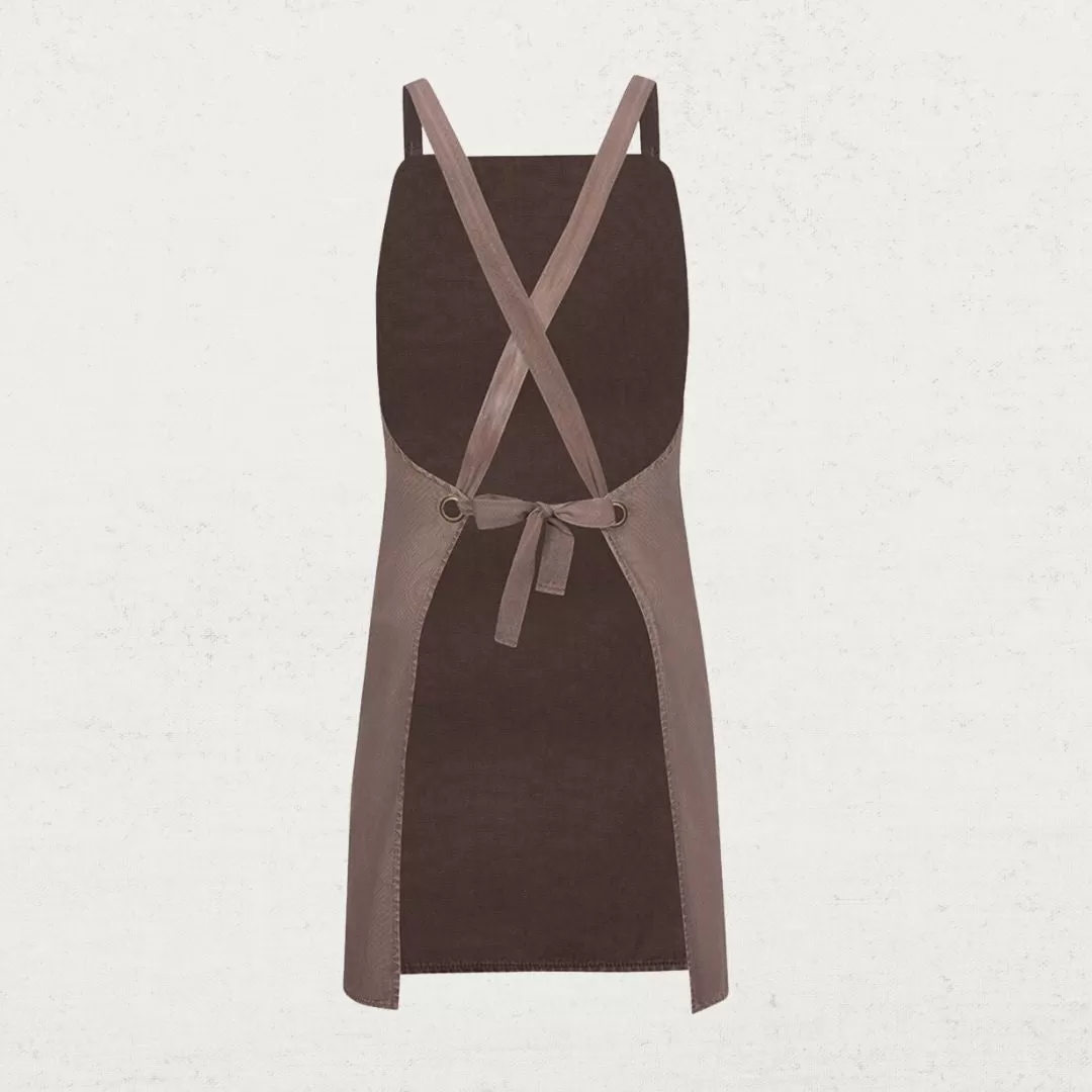 Cross Back Canvas Apron