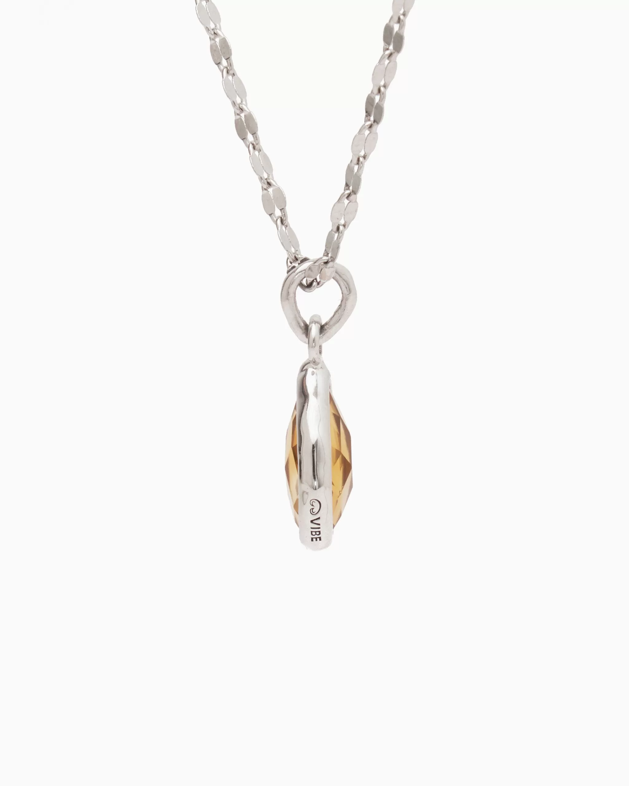 Dewdrop Stone Pendant - Citrine