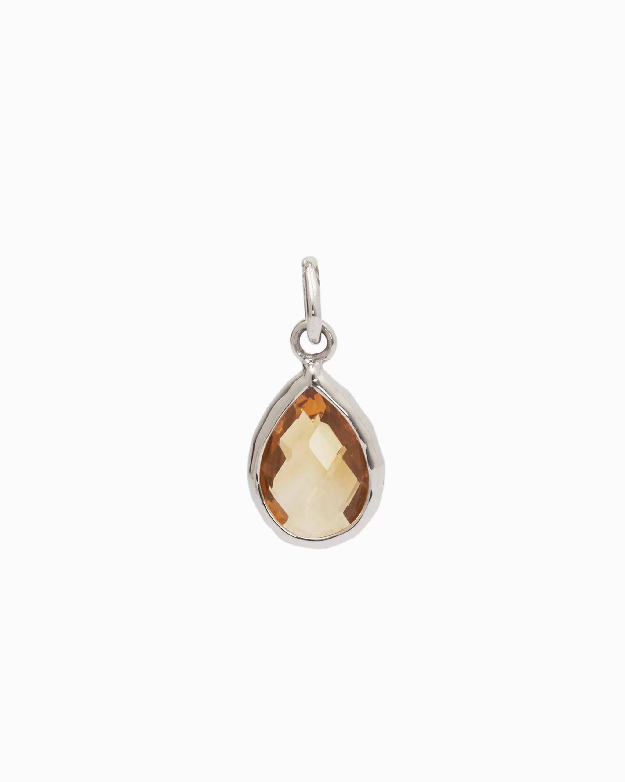 Dewdrop Stone Pendant - Citrine