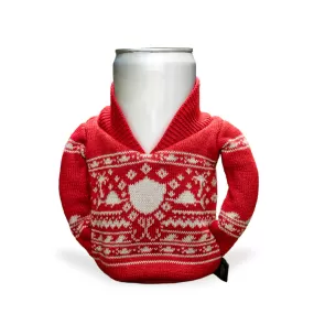 Drink Holder | Holiday Sweater | Red