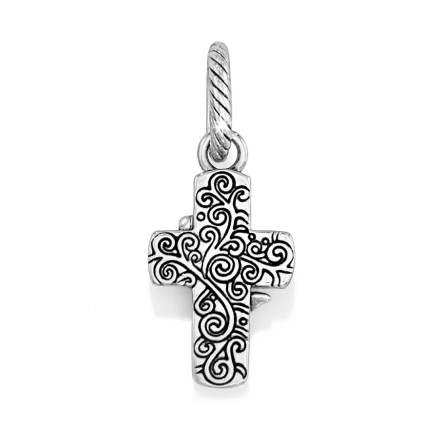 Easter Lily Cross Charm