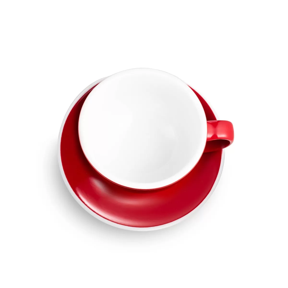 Egg Style Small Cappuccino Cup & Saucer for (5oz/150ml) - Set of 2