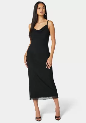 Emma Mesh Maxi Slip Dress