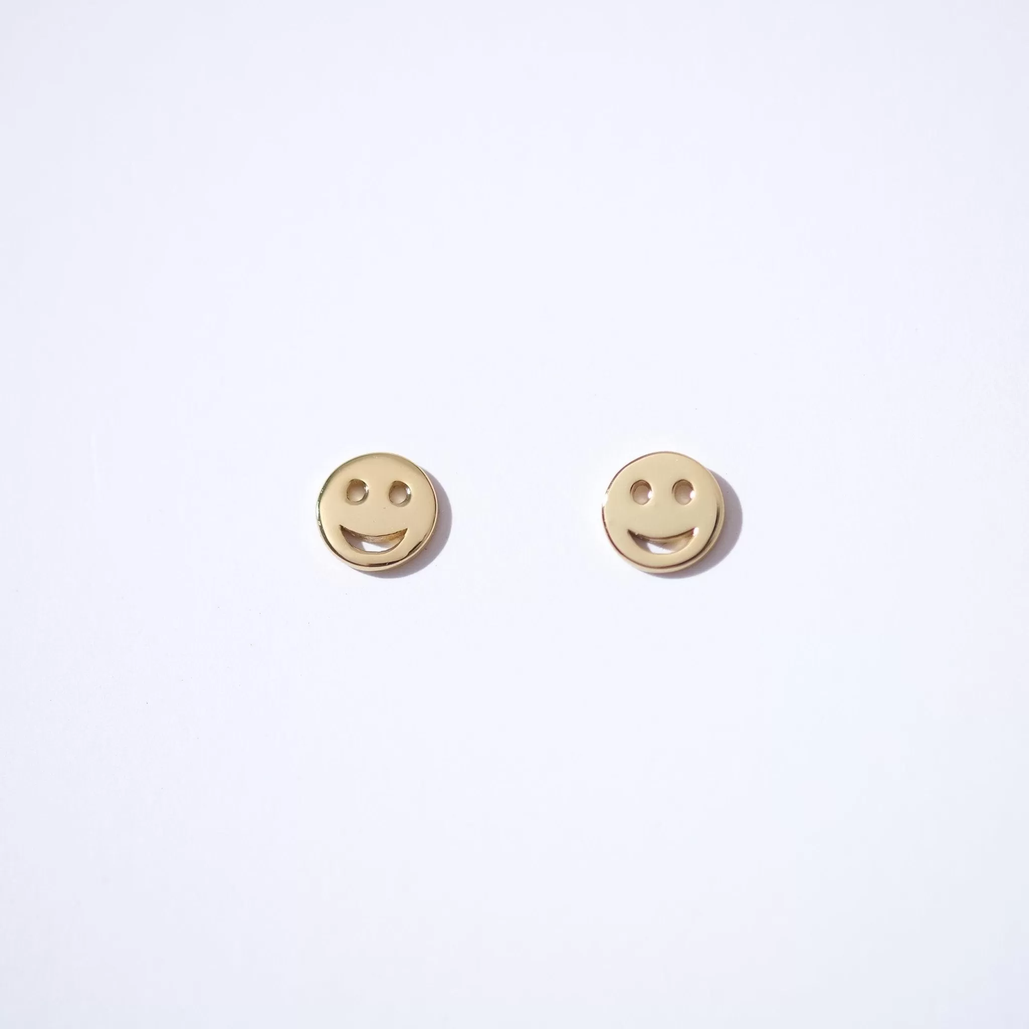 Fine Essentials -  Smiley Face Stud Earrings