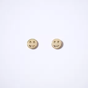 Fine Essentials -  Smiley Face Stud Earrings