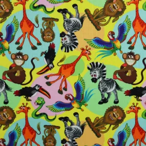 FS1109 Jungle Animals Cotton Fabric