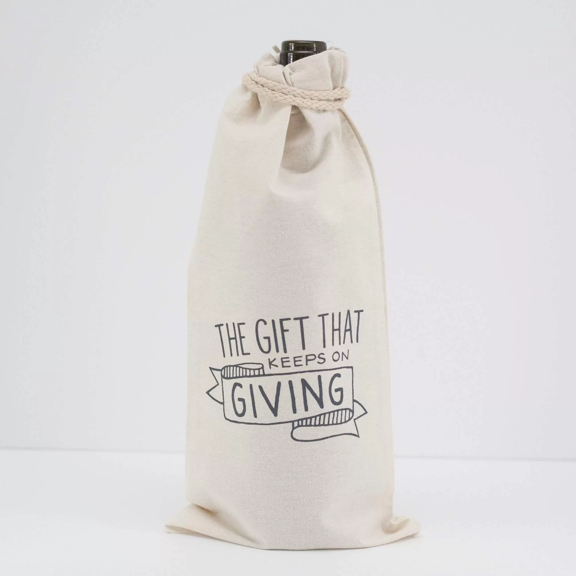 funny wine gift bag, gift that keeps on giving wine bag, birthday gift idea