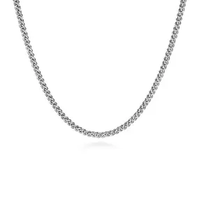 Gabriel & Co. 22 Square Wheat Chain Necklace in Sterling Silver