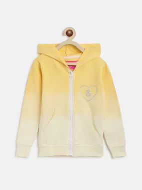 Girls Yellow Ombre Sweatshirt