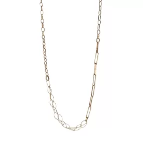 Gold Handmade Tori Mixed Chain Necklace