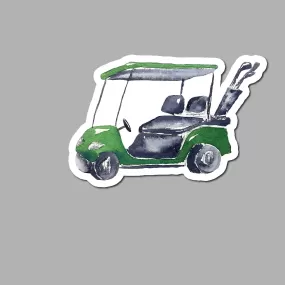 Golf Cart Golfing Sticker