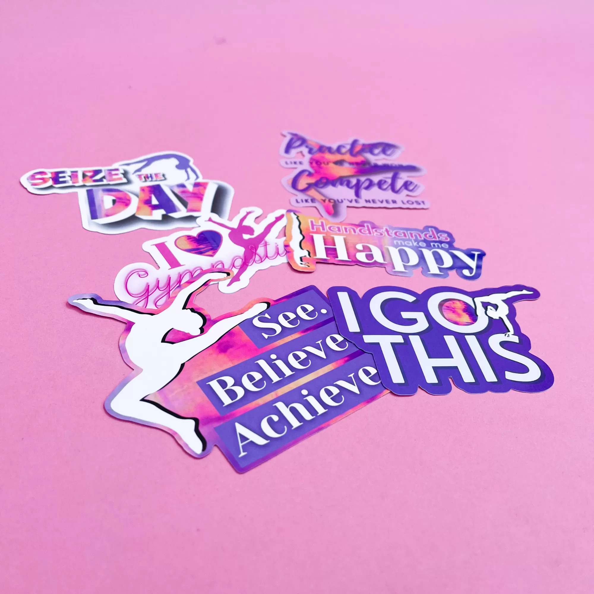 GymnasticsHQ Motivational Gymnastics Stickers