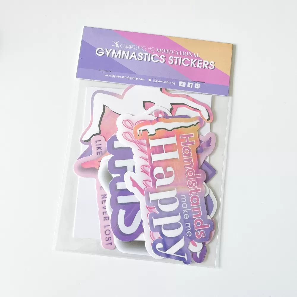 GymnasticsHQ Motivational Gymnastics Stickers