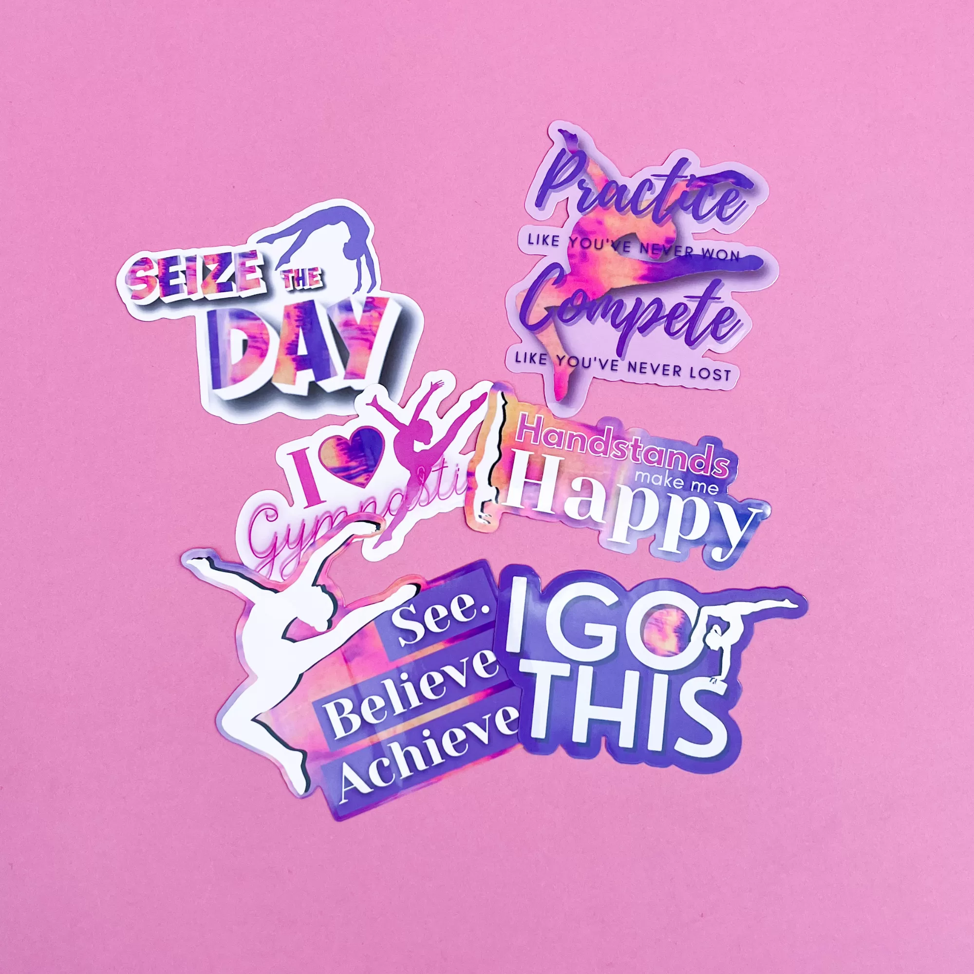 GymnasticsHQ Motivational Gymnastics Stickers