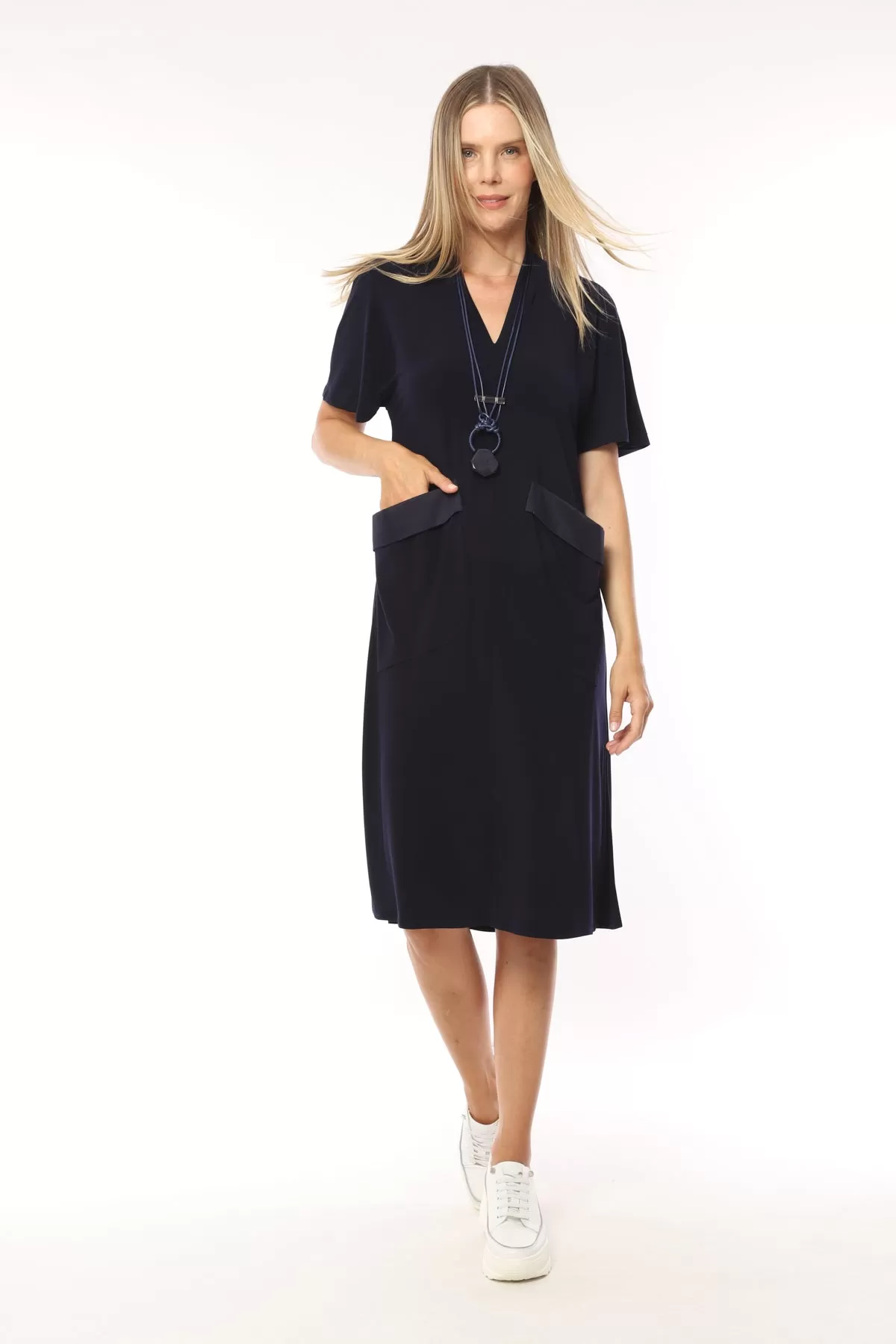 I.NCO Navy Blue Pocket Dress