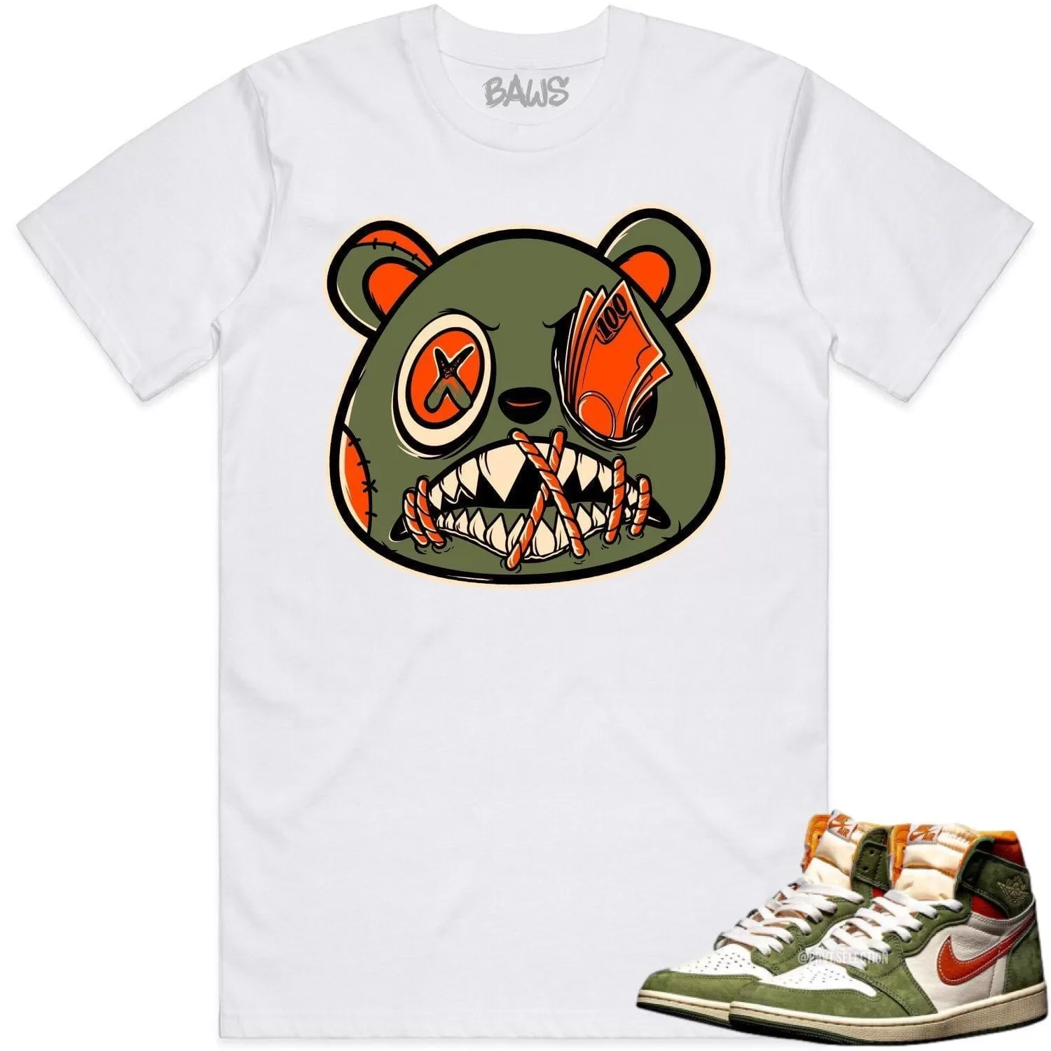 Jordan 1 Celadon 1s Shirt to Match - CELADON MONEY TALKS BAWS