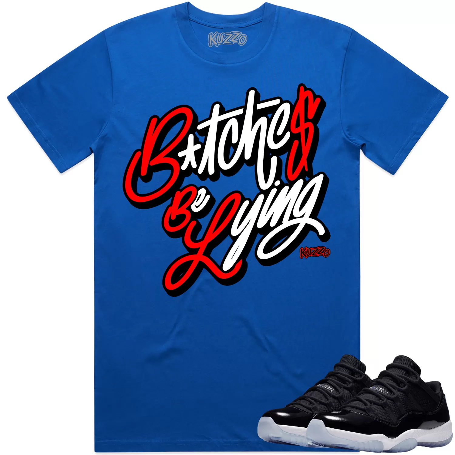 Jordan 11 Low Space Jam 11s Shirt to Match - RED BBL