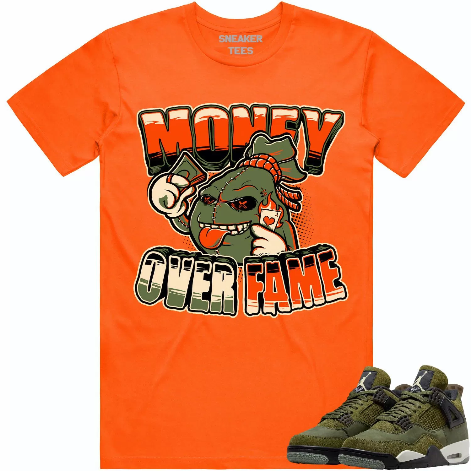 Jordan 4 Craft Olive 4s Shirt to Match - CELADON MOF