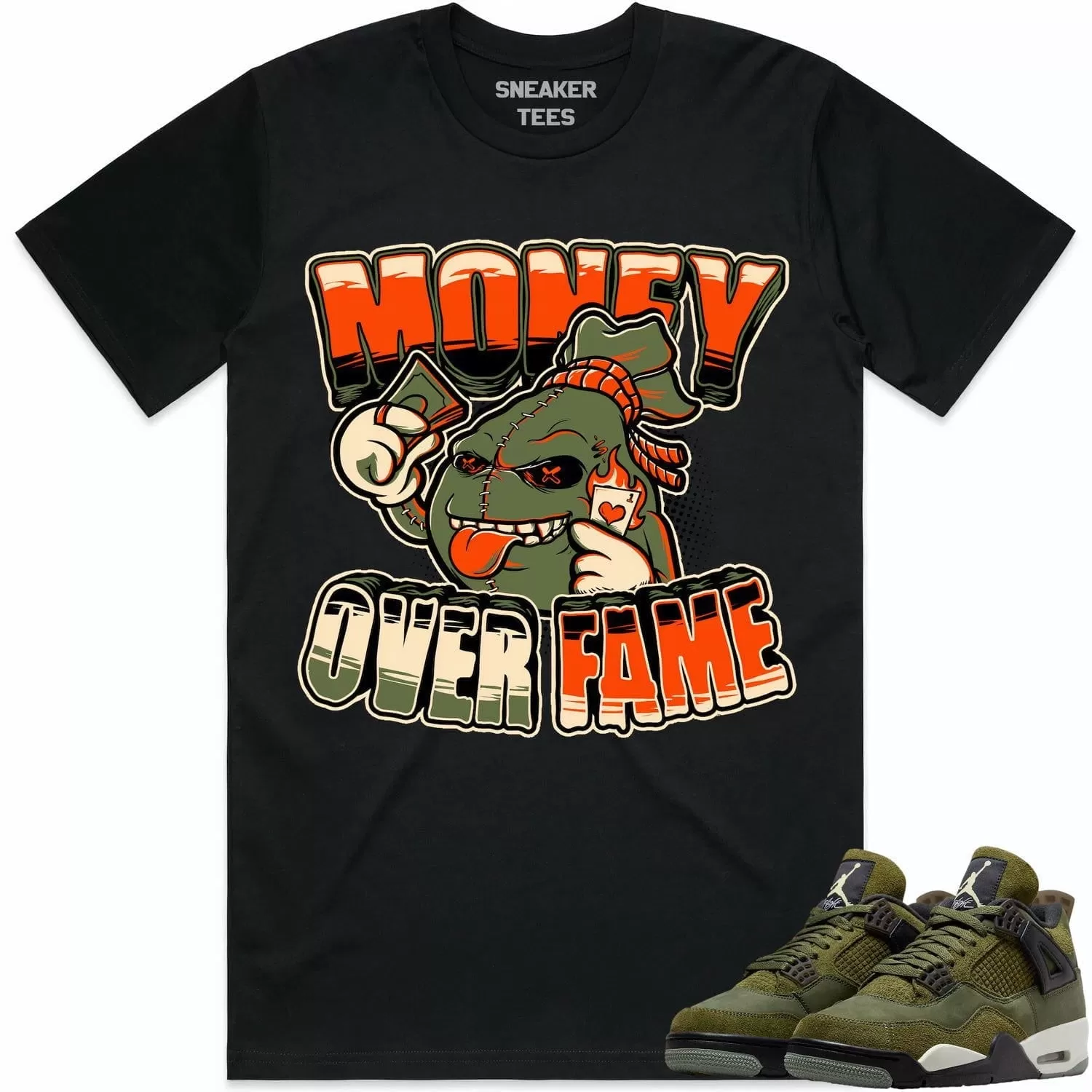 Jordan 4 Craft Olive 4s Shirt to Match - CELADON MOF