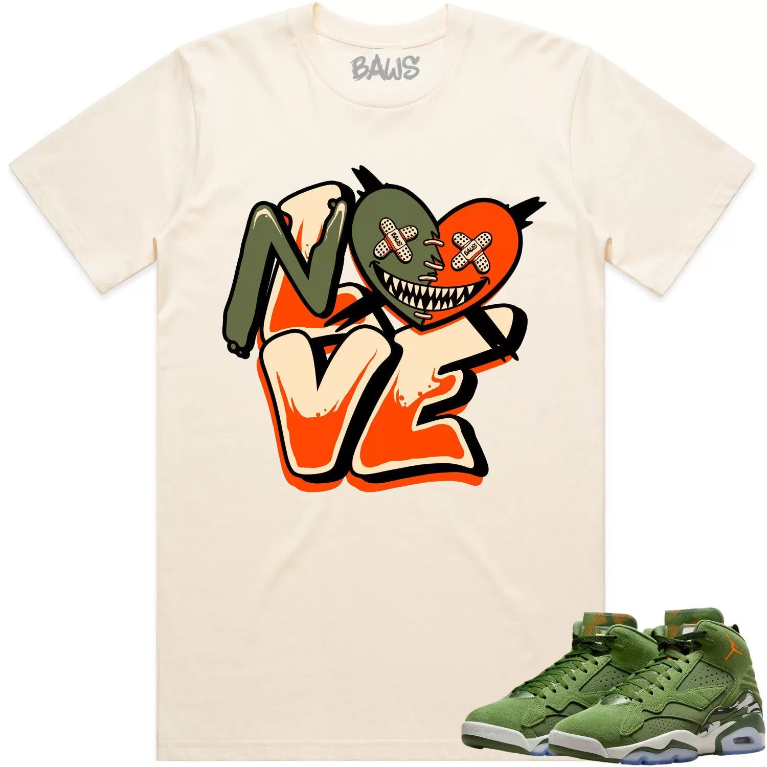 Jordan MVP 678 Sky J Olive Shirt to Match - CELADON NO LOVE BAWS