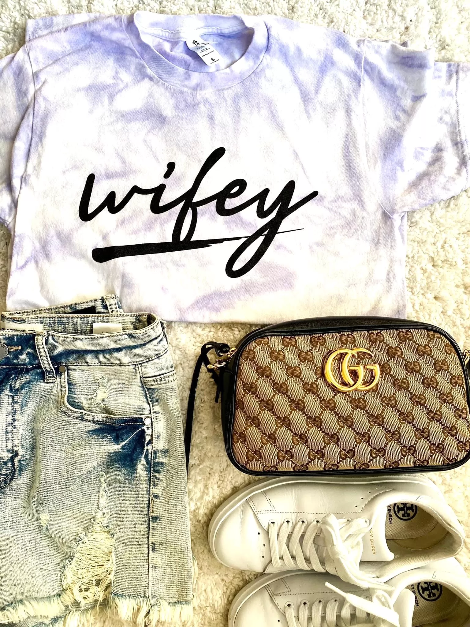 #K15 Wifey Lilac Tie Dye Tee