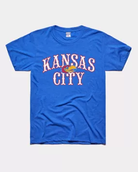 Kansas City Circus Font Royal Blue T-Shirt