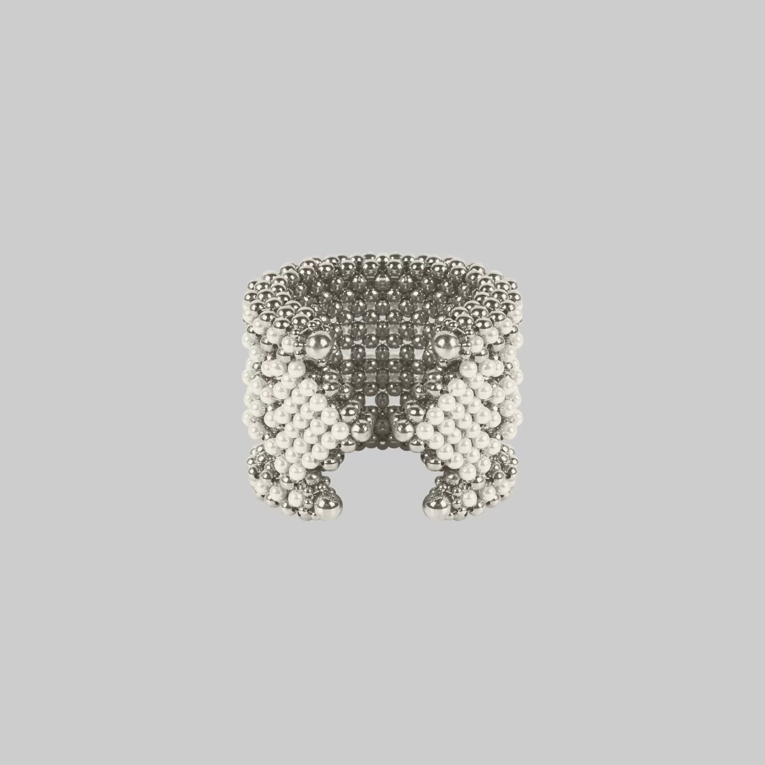 Khutulun Wide 4D Cuff in Pearl