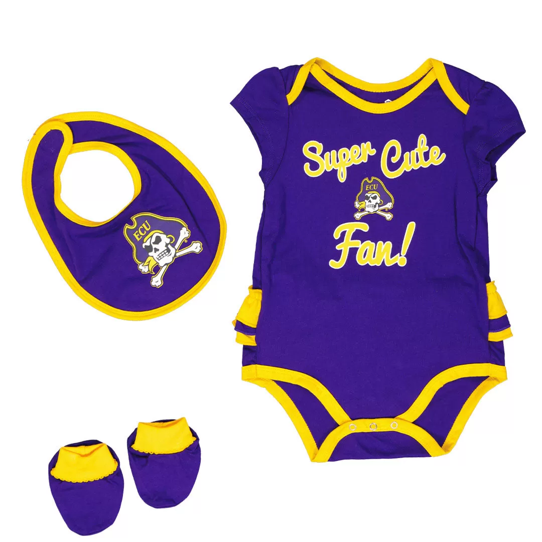 Kids' (Infant) East Carolina University Trifecta Set (K423JQ 38N)