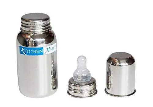 Kitchen Mart Stainless Steel Baby Feeding Bottle 275ml