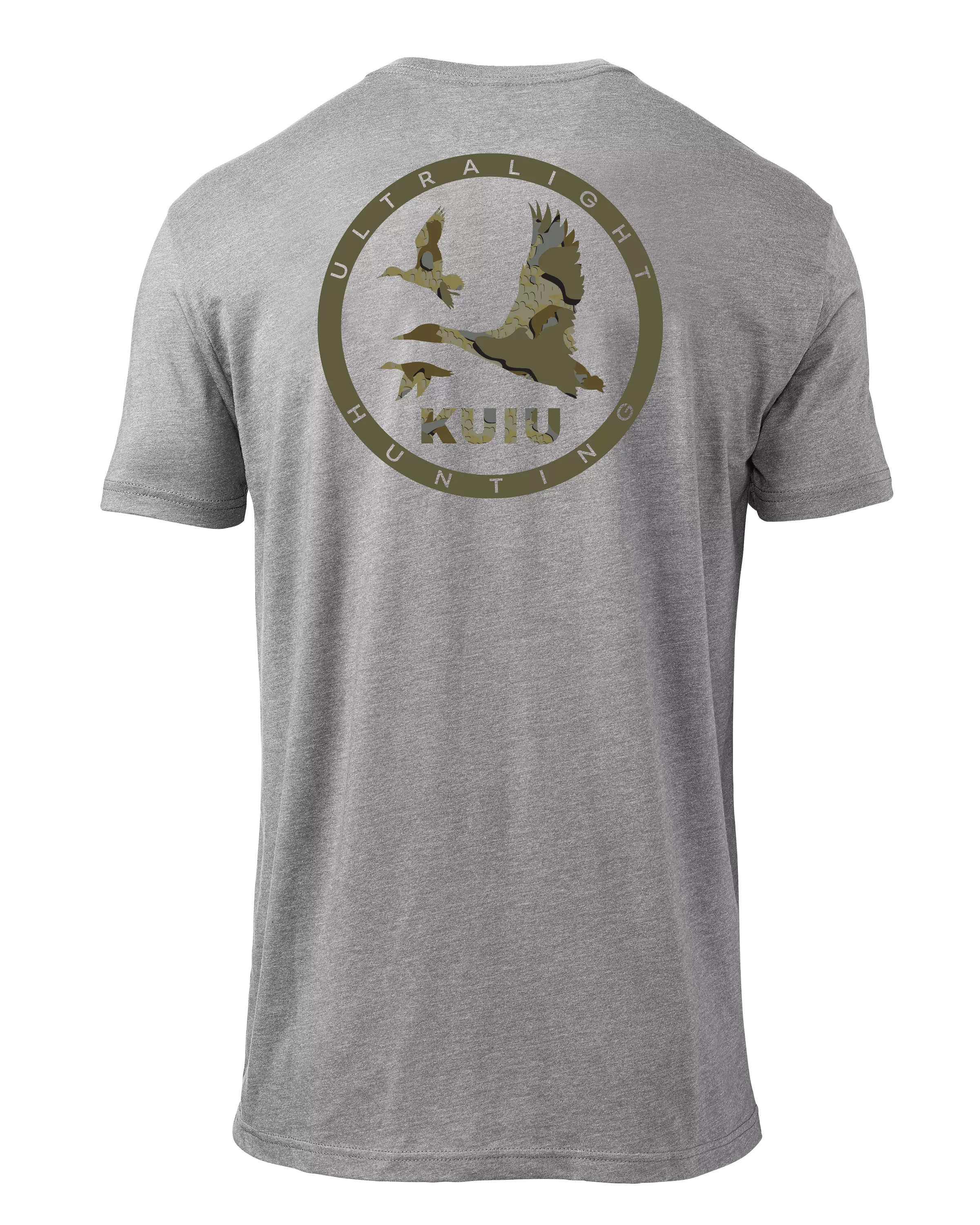 KUIU Valo Duck Badge T-Shirt | Heather Grey