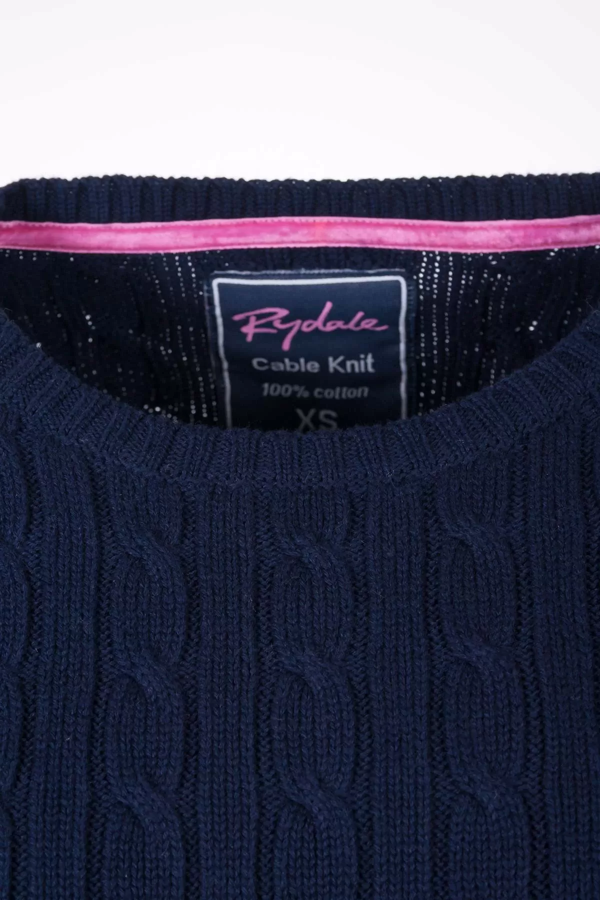 Ladies Crew Neck Cable Knit Jumper