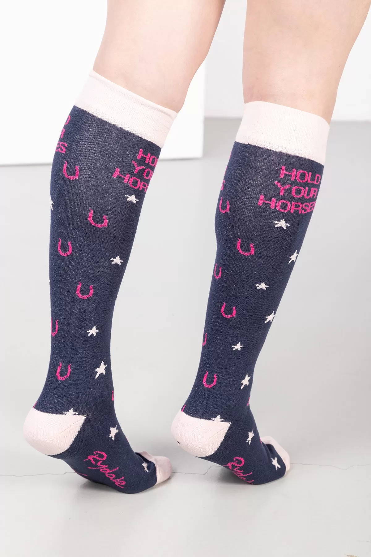 Ladies Slogan Knee Length Socks