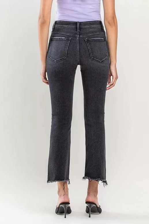 Lisle High Rise Crop Flare Denim