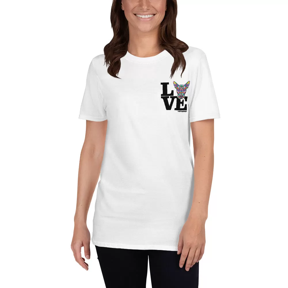 Love Bull Terrier Short-Sleeve Unisex T-Shirt