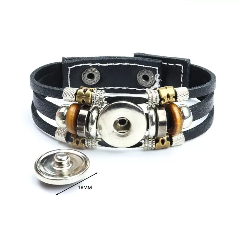 Luminous Saint Benedict WWJD Medallion Leather Bracelet