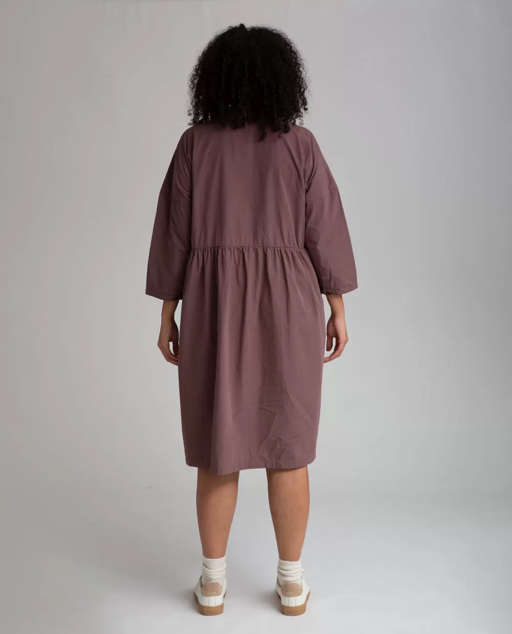 Marge Organic Cotton Dress In Peppercorn