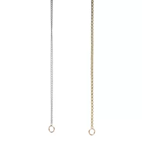 Marla Aaron Mixed Up Half & Half Chain - Silver/14k Yellow Gold