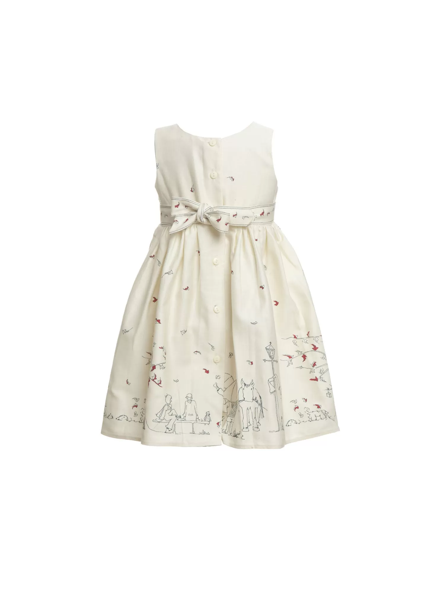 Martha Children's Dress - Cream Aunt Eva