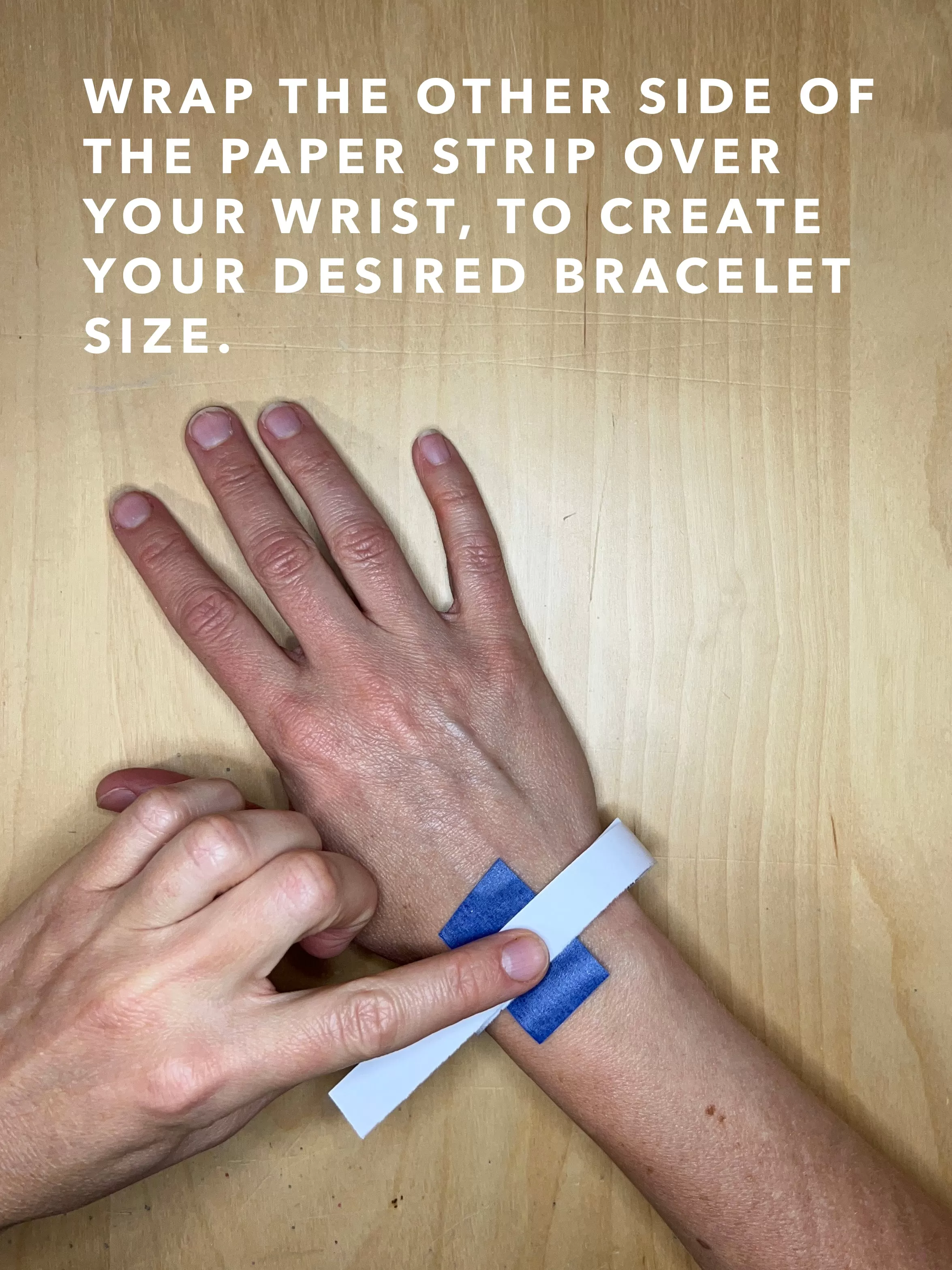 Measuring Instructions: hook & eye bracelets