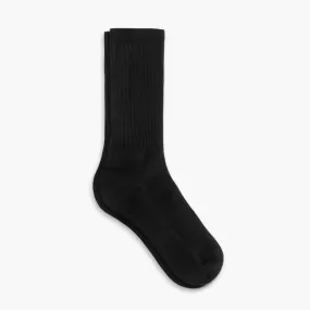 Men's Cotton Crew Sock | Black