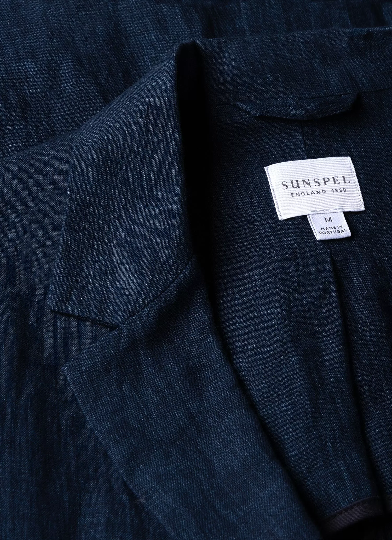 Men's Linen Blazer in Light Navy