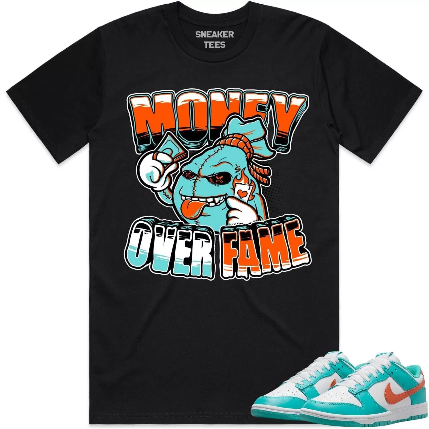 Miami Dunks Dolphins Shirt to Match - MIAMI MOF