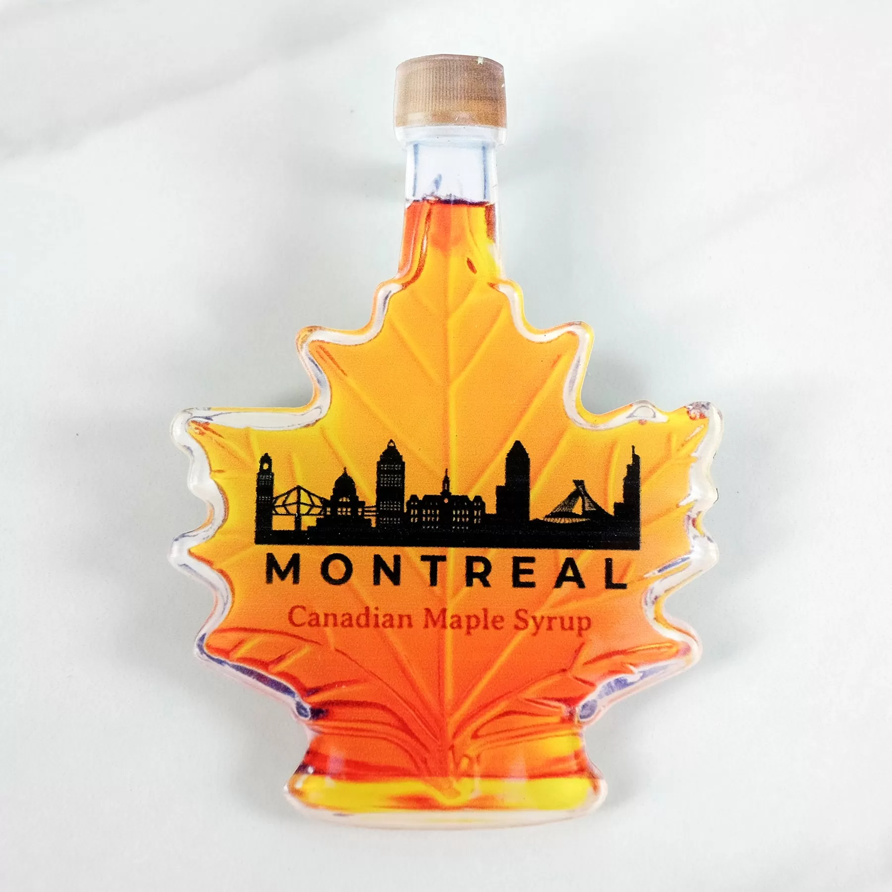 Montreal maple syrup bottle  magnet.